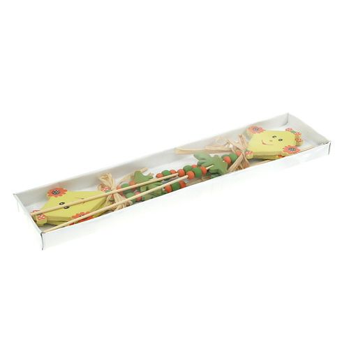 Floristik24 Bloemenplug draak geel L31cm 4st