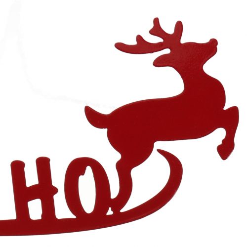 Floristik24 Plug met kerstmotief rood 30cm