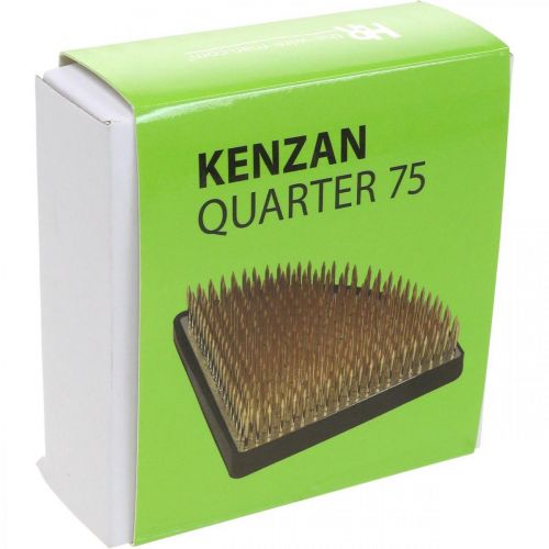 Artikel Insteekbare egel Kenzan kwart insteekhulp zilver messing 80×80mm
