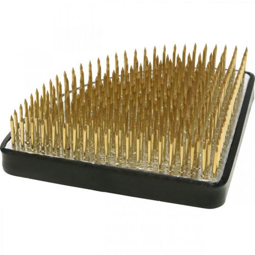 Artikel Insteekbare egel Kenzan kwart insteekhulp zilver messing 80×80mm