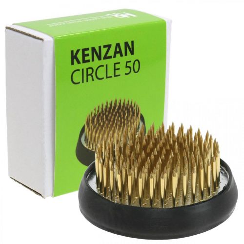 Artikel Egel, Kenzan, Ikebana, zilveren metalen arrangement voet, rond Ø5cm