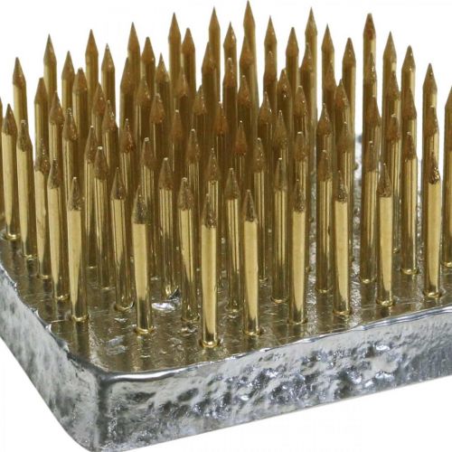Artikel Insteekegel Kenzan vierkante bloemegel messing 40×40mm
