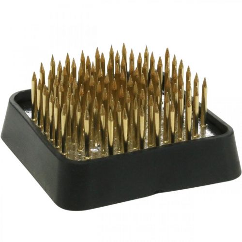 Artikel Insteekegel Kenzan vierkante bloemegel messing 40×40mm