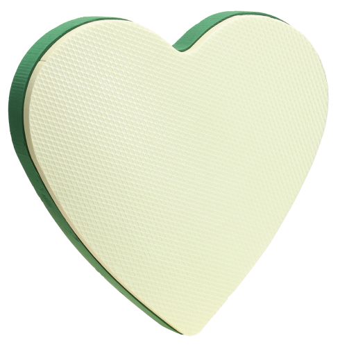 Artikel Steekschuim hart 38×36,5cm nat steekschuim groen 2 stuks
