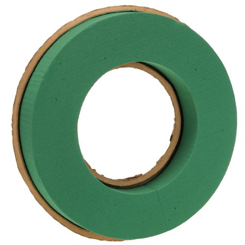 Steekschuimkrans nat steekschuim op karton Ø30cm 2 stuks