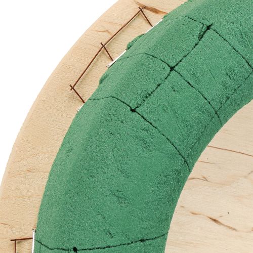Artikel Steekschuimkrans op hout nat steekschuim groen Ø29cm
