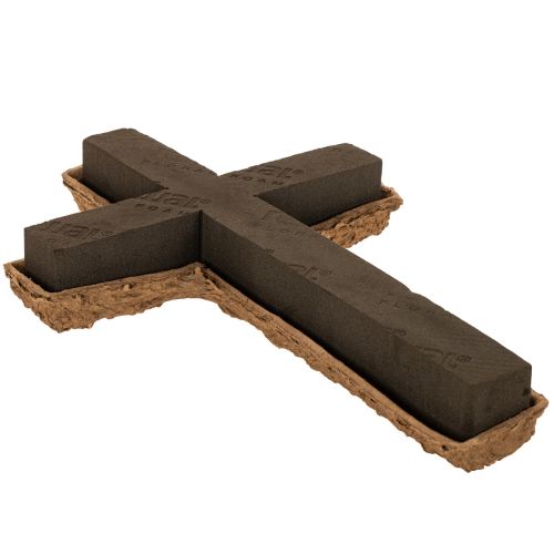 Bloemenfoam kruis OASIS® Renewal® Bloemenfoam Biolit® Memorial Floristry 42cm 2 stuks