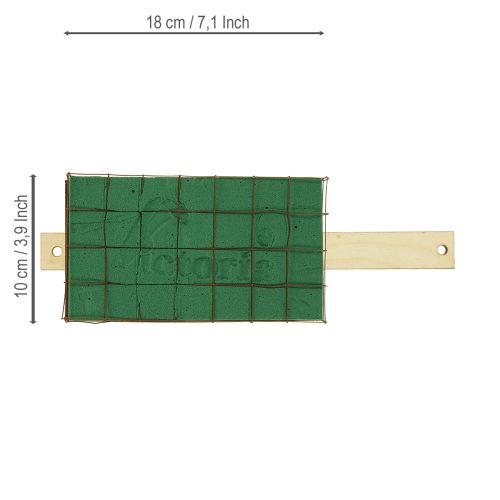 Artikel Steekschuimsteen Florette Eco houten voet 18×10cm