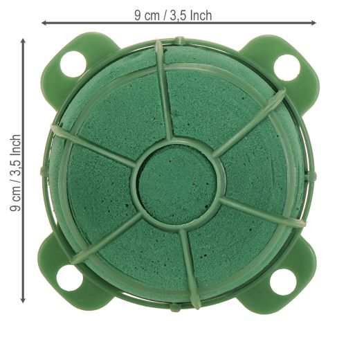 Artikel Steekschuim ronde bloemendecoratiehouder Ø9cm H5cm 4 stuks