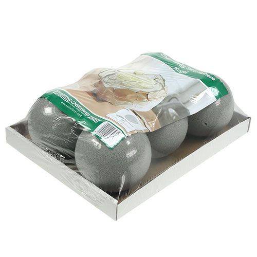Artikel Steekschuimbal steekbol grijs Ø12cm 6 st