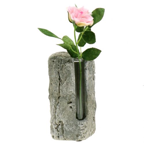 Floristik24 Betonnen vaas met reageerbuis H15cm 3st