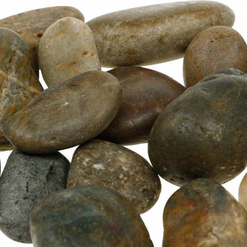 Artikel River Pebbles Natuurlijk Licht en Donker 3-6cm 1kg