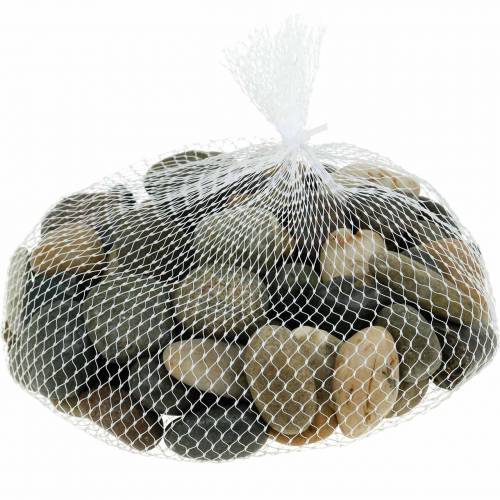 Artikel River Pebbles Natuurlijk licht en donker 2-3 cm 1 kg