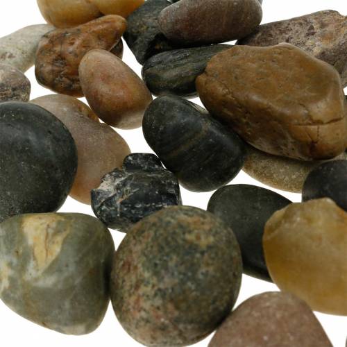 Floristik24 River Pebbles Natuurlijk licht en donker 2-3 cm 1 kg