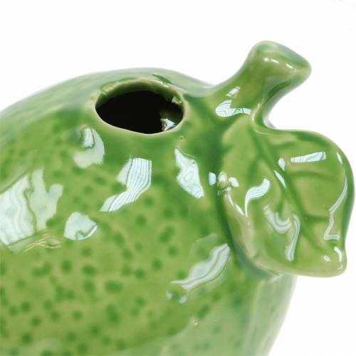 Steengoed vaas limegroen 10cm