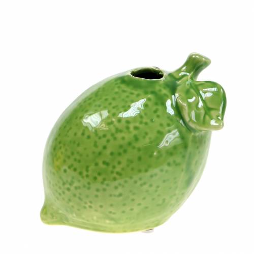 Steengoed vaas limegroen 10cm
