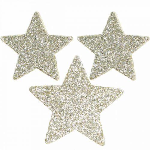 Floristik24 Scatter decoratie Kerst strooi decoratie sterren in goud Ø4/5cm 40st