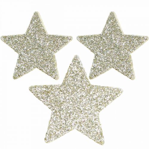 Floristik24 Scatter decoratie Kerst strooi decoratie sterren in goud Ø4/5cm 40st