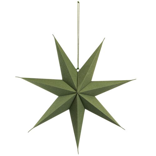 Artikel Sterdecoratie kerststerpapier jute groen 60x15cm