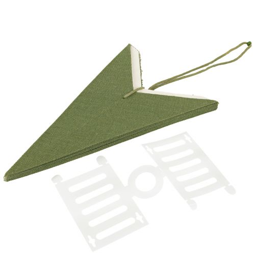 Artikel Sterdecoratie kerststerpapier jute groen 60x15cm