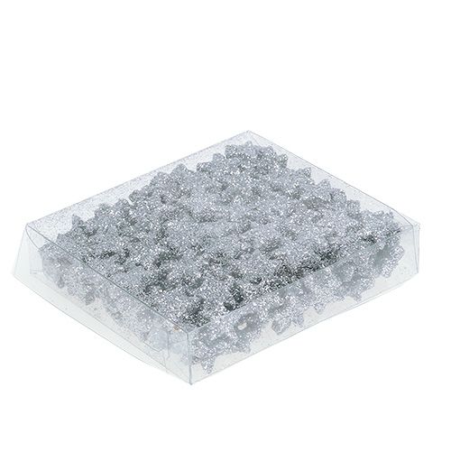 Artikel Ster Glitter 1,5cm voor het strooien van zilver 144st
