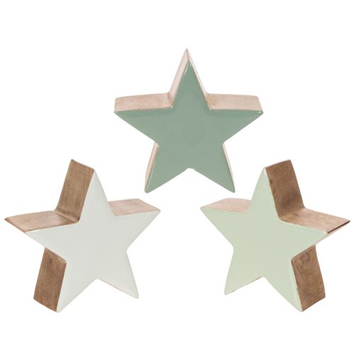 Decoratieve sterfiguurtjes, tafeldecoratie, 10 cm, 3 stuks