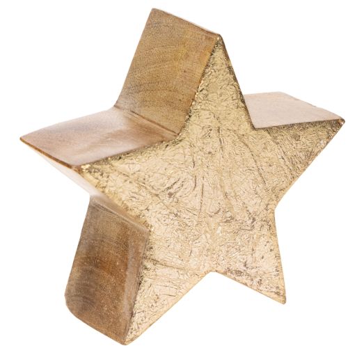 Decoratieve kerststerrenhouder voor op tafel of plank, 10 cm, 3 stuks