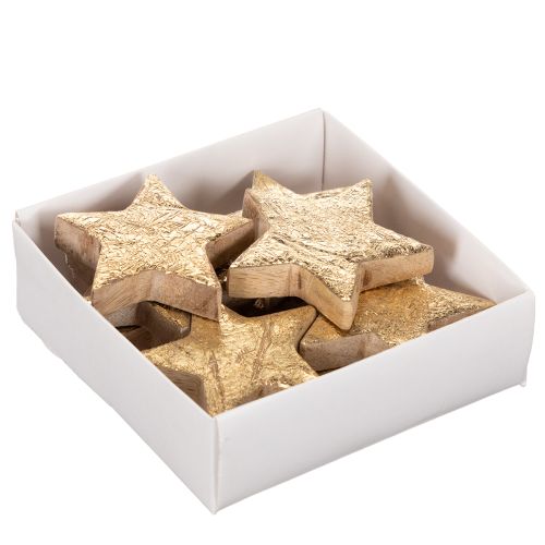 Decoratieve glanzende sterretjes voor tafeldecoratie, 5 cm, 9 stuks | Floristik24.nl