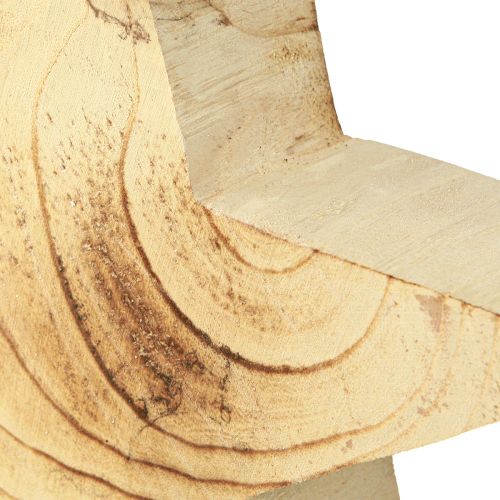 Artikel Ster van hout Houten ster om neer te zetten Paulownia naturel 30cm
