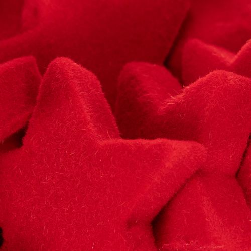 Kleine decoratieve sterretjes, fluweelachtige decoratie, 5 cm, 40 stuks | Floristik24.nl