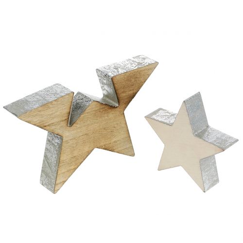 Floristik24 Houten ster natuur 18cm