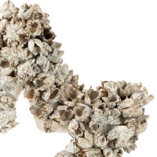 Artikel Ophangster kerstdecoratie wit, glitter Ø15cm