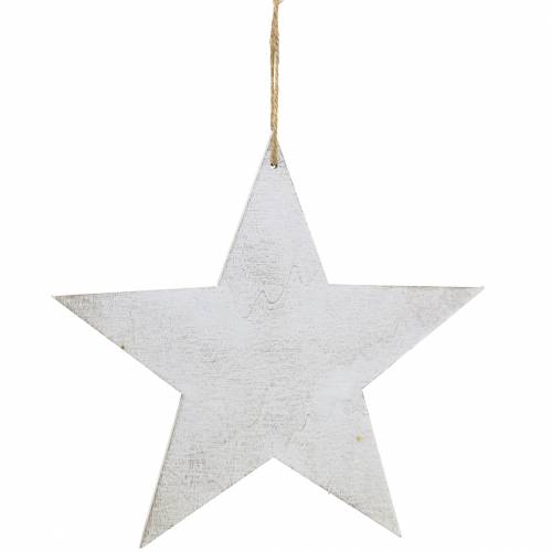 Floristik24 Kerstdecoratie ster om op te hangen 30cm 3 st