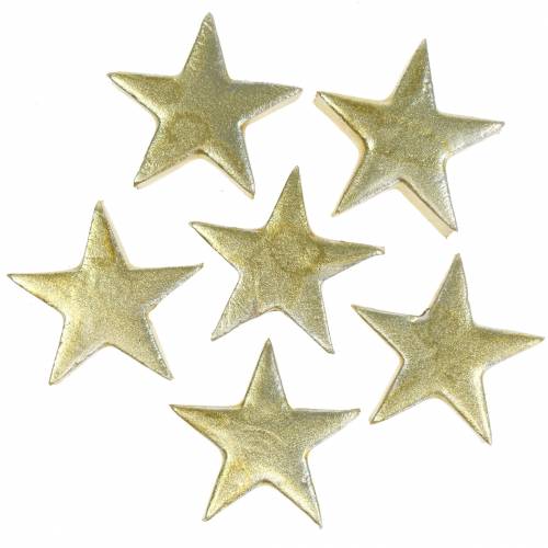 Floristik24 Deco sterren goud 4cm 12st
