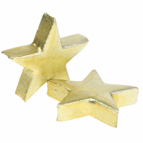 Floristik24 Deco sterren goud 4cm 12st