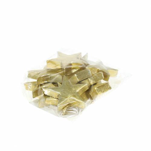 Floristik24 Deco sterren goud 4cm 12st