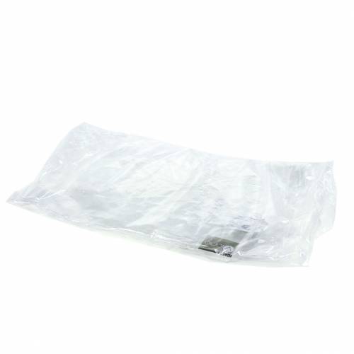 Floristik24 Decoratieve ijsster om op te hangen transparant, glitter 24,5cm 6st