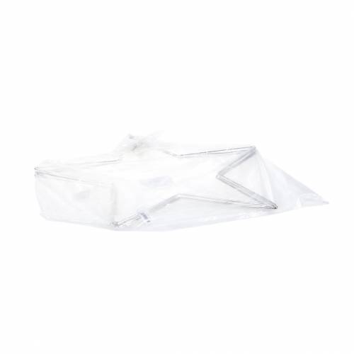 Floristik24 Decoratieve ster zilver 40cm 4st
