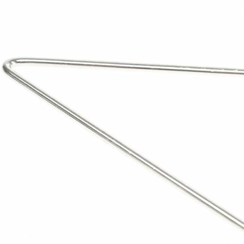 Floristik24 Decoratieve ster zilver 50cm 4st