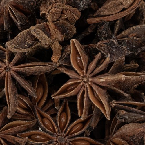 Artikel Steranijs decoratie knutselartikelen natuurlijke decoratie gedroogde anijs 500g