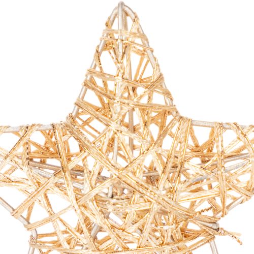 Decoratieve sterrenset van draad, twee maten, 10 cm, 12 stuks | Floristik24.nl
