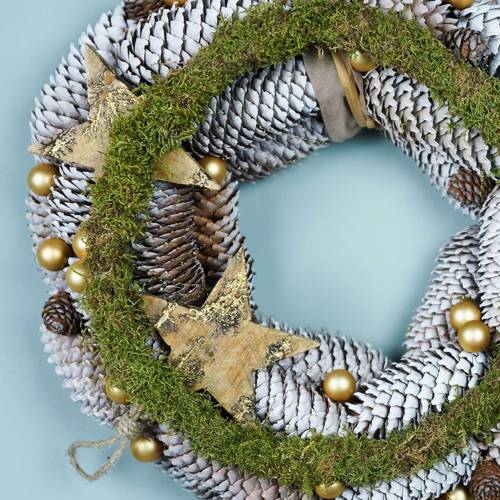 Floristik24 Houten sterren met glitterinleg om op te hangen natuurlijk mangohout 6,4–7,1cm × 7–7,8cm 3st