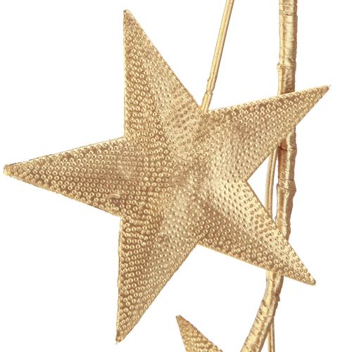Artikel Sterrenslinger voor Kerstmis metaal goud L180cm