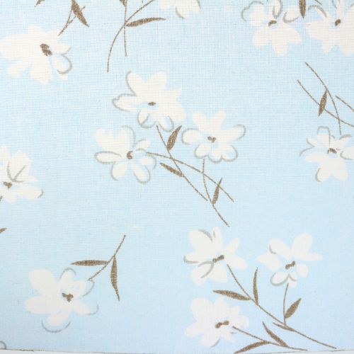 Artikel Decoratieve stof bloemen blauw 30cm x 3m