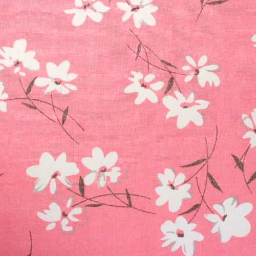Artikel Decoratiestof bloemen roze 30 cm x 3 m