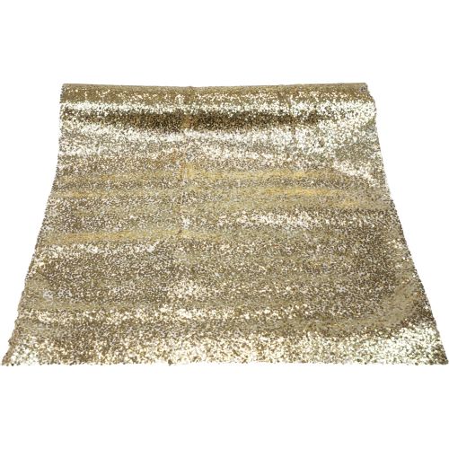 Artikel Tafelloper Kerst gouden pailletten tafelloper 48x450cm
