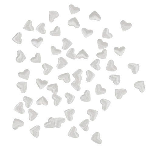 Floristik24 Scattered Hearts White 1.3cm 500st