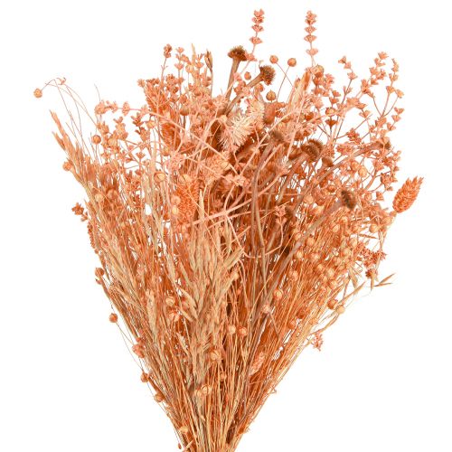 Artikel Boeket droogbloemen oranje abrikoos droogboeket 45cm 80g