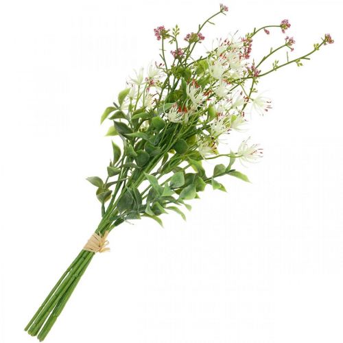 Floristik24 Lenteboeket kunstbloemen roze, wit, groen kunstboeket H43cm