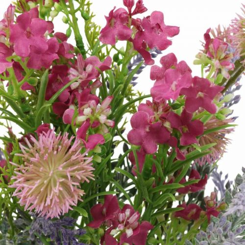 Floristik24 Kunstboeket lavendel tafeldecoratie paars, roze H42cm